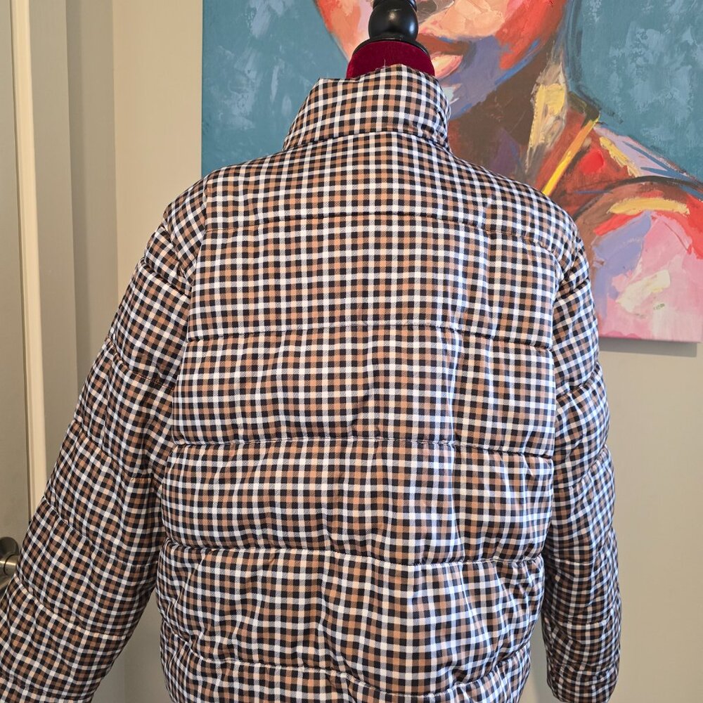 Plaid Puffer Coat & Slacks - Picture 4 of 5